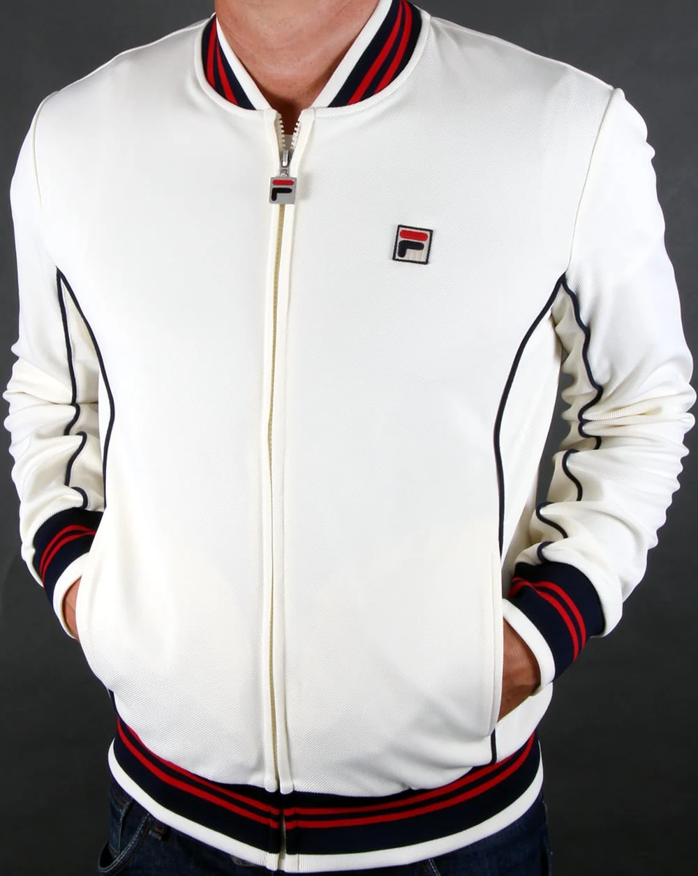 Fila Vintage Baranci Track Top Gardenia - Image 3