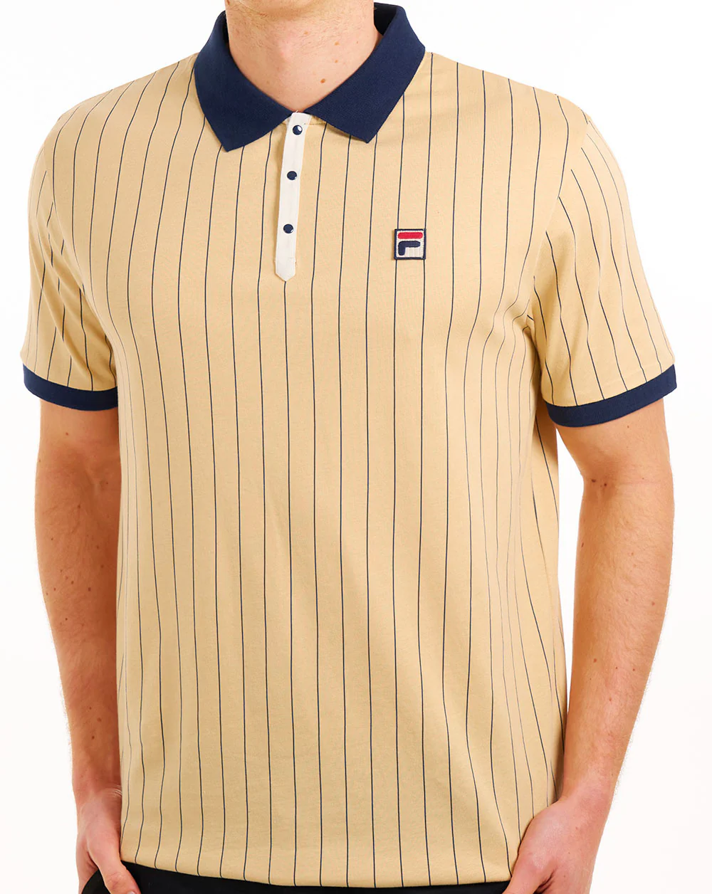 Fila Vintage BB1 Polo Shirt Classic Beige/Navy