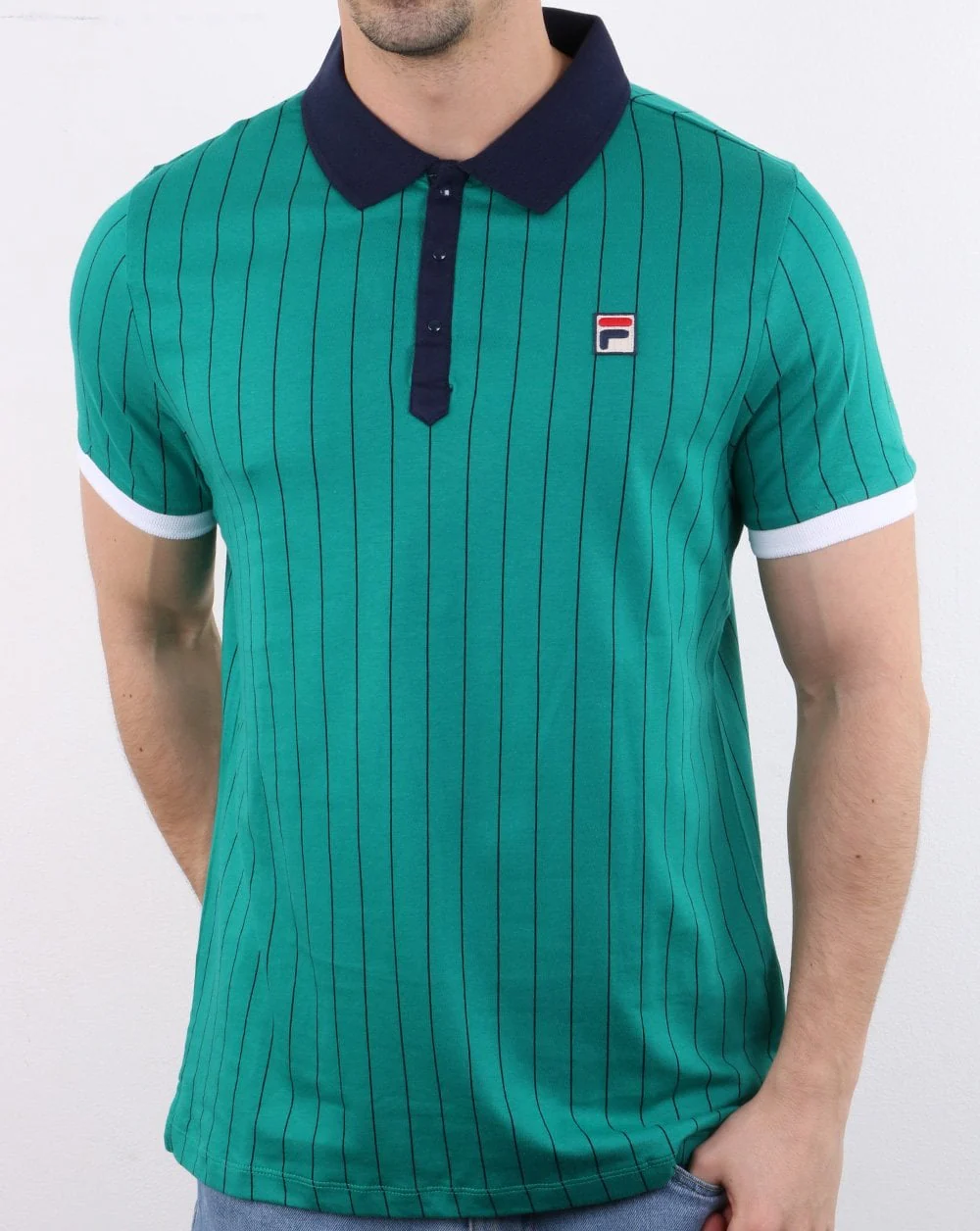 Fila Vintage BB1 Polo Shirt Green - Image 2