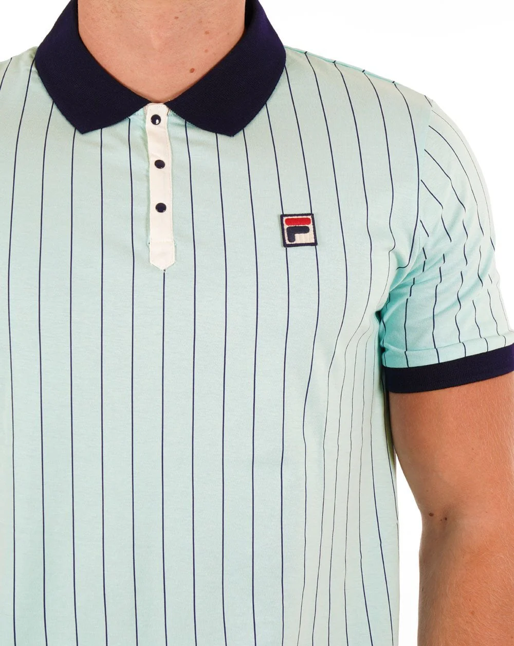Fila Vintage BB1 Polo Shirt Pastel Turquoise - Image 2