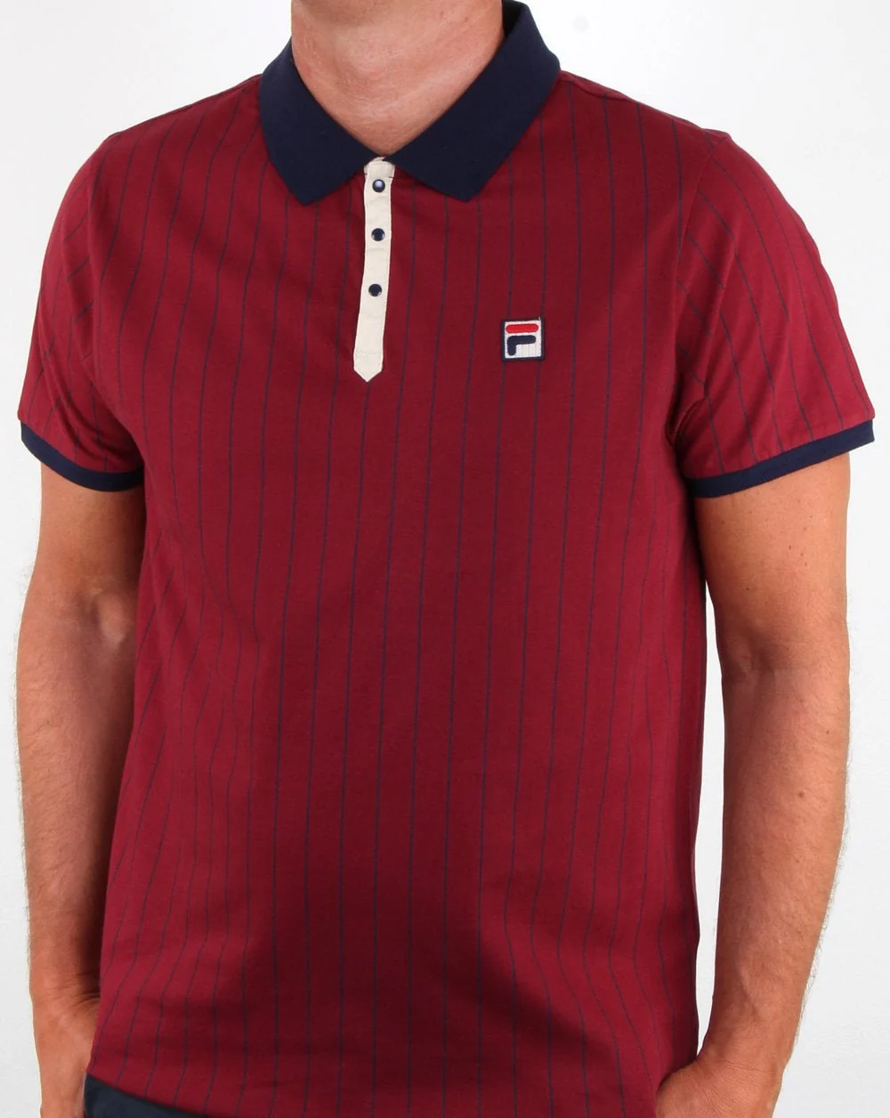 Fila Vintage Bb1 Polo Shirt Tibetan Red/Navy