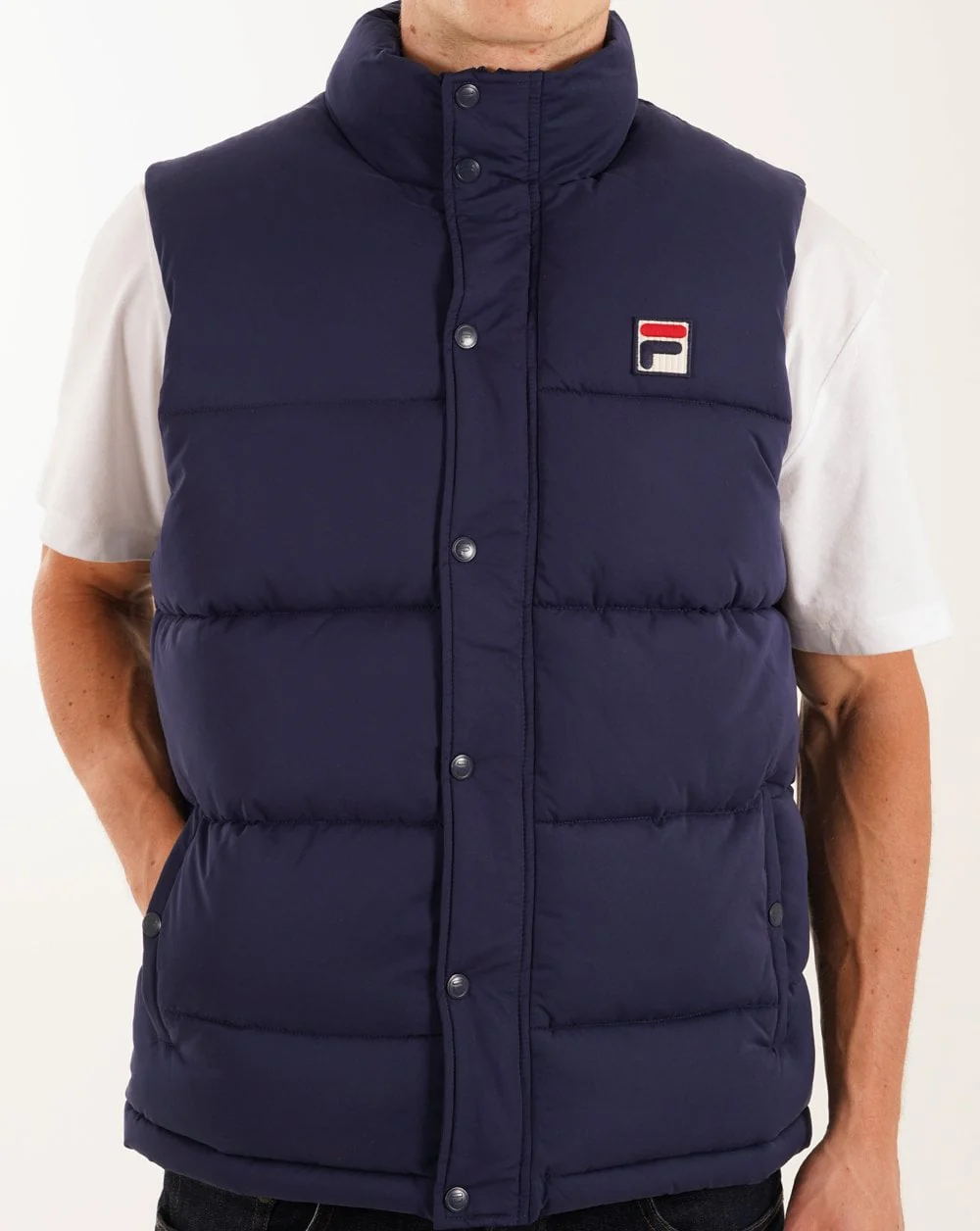 Fila Vintage Blaze Padded Gilet Navy