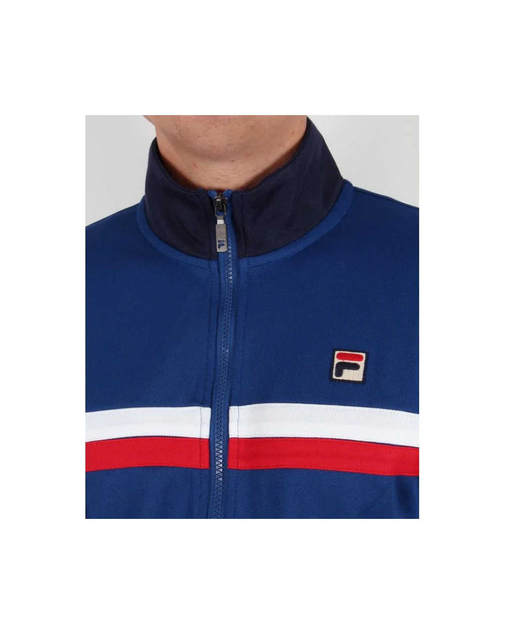 Fila Vintage Bowbreaker 2 Track Top Italia Blue/Red/White - Image 2