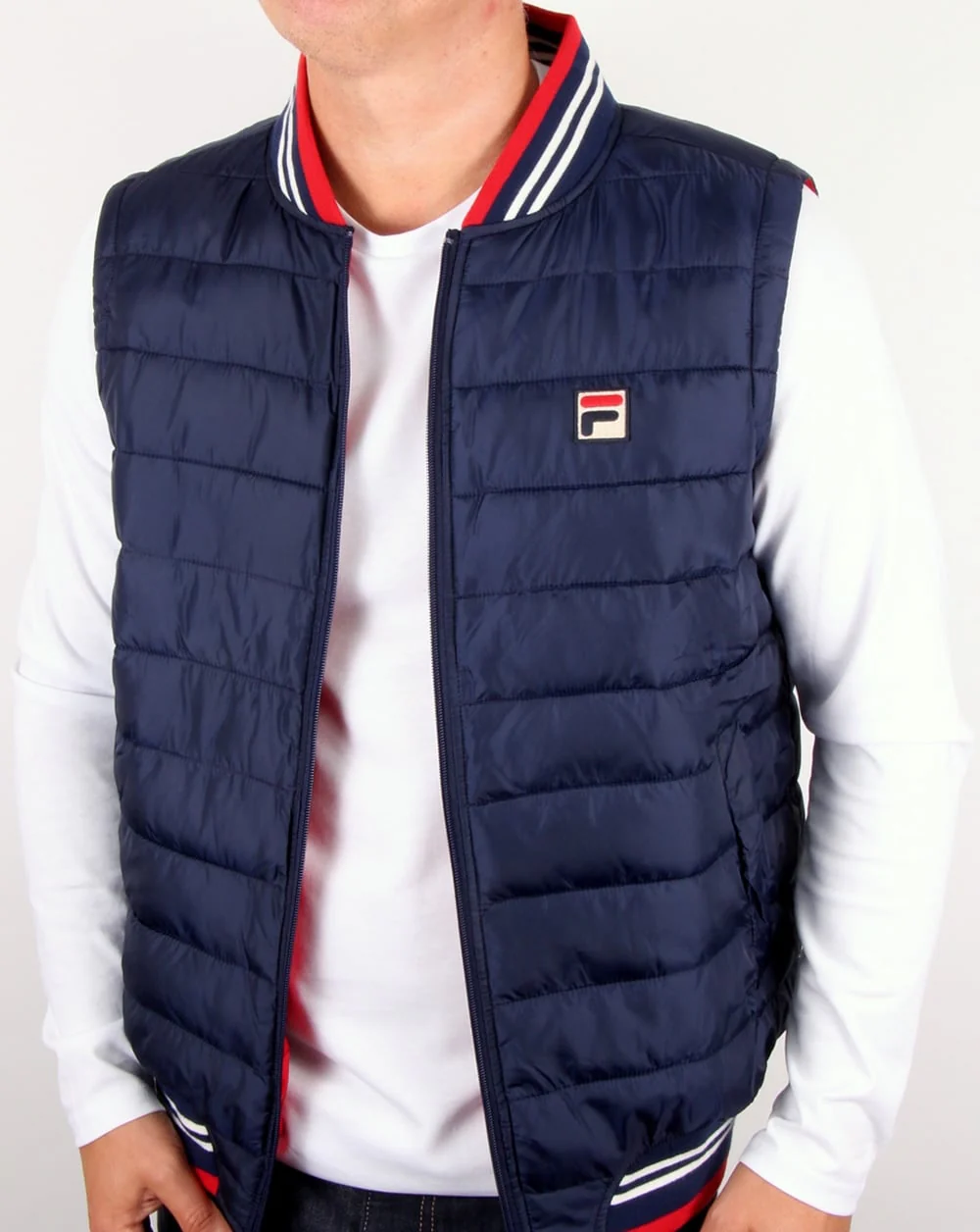 Fila Vintage Canapine Gilet Navy - Image 3