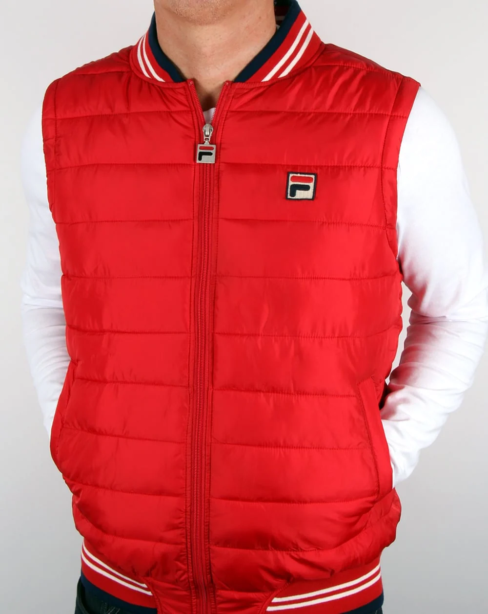 Fila Vintage Canapine Gilet Red - Image 4