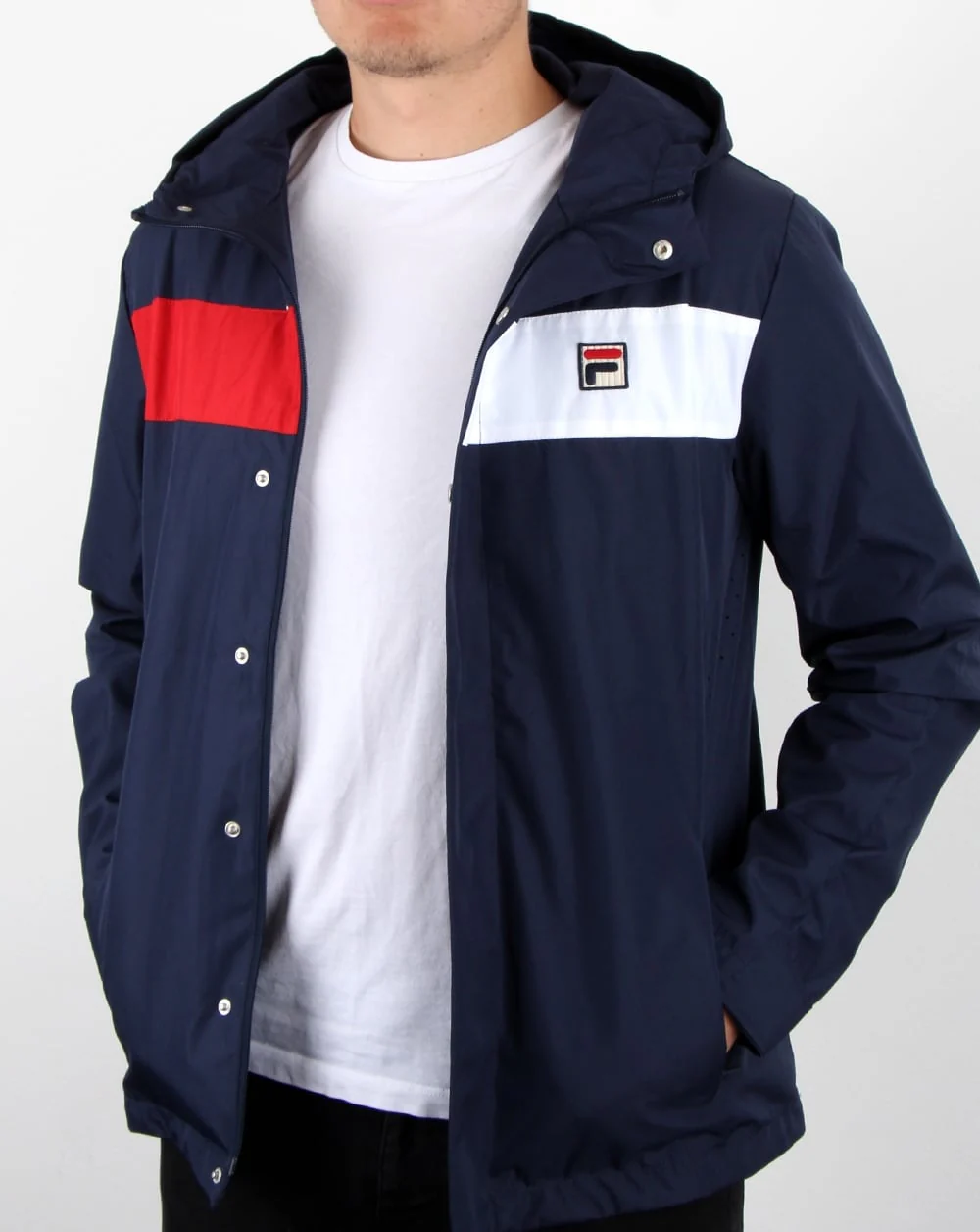 Fila Vintage Cardova Jacket Navy - Image 4