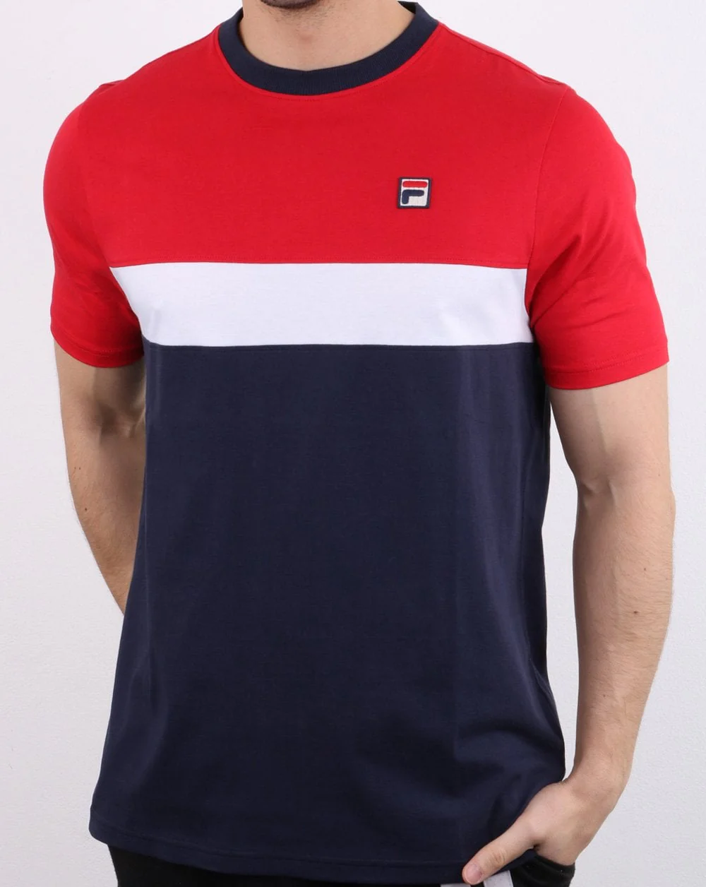 Fila Vintage Colours T-shirt Navy/Red/White - Image 2
