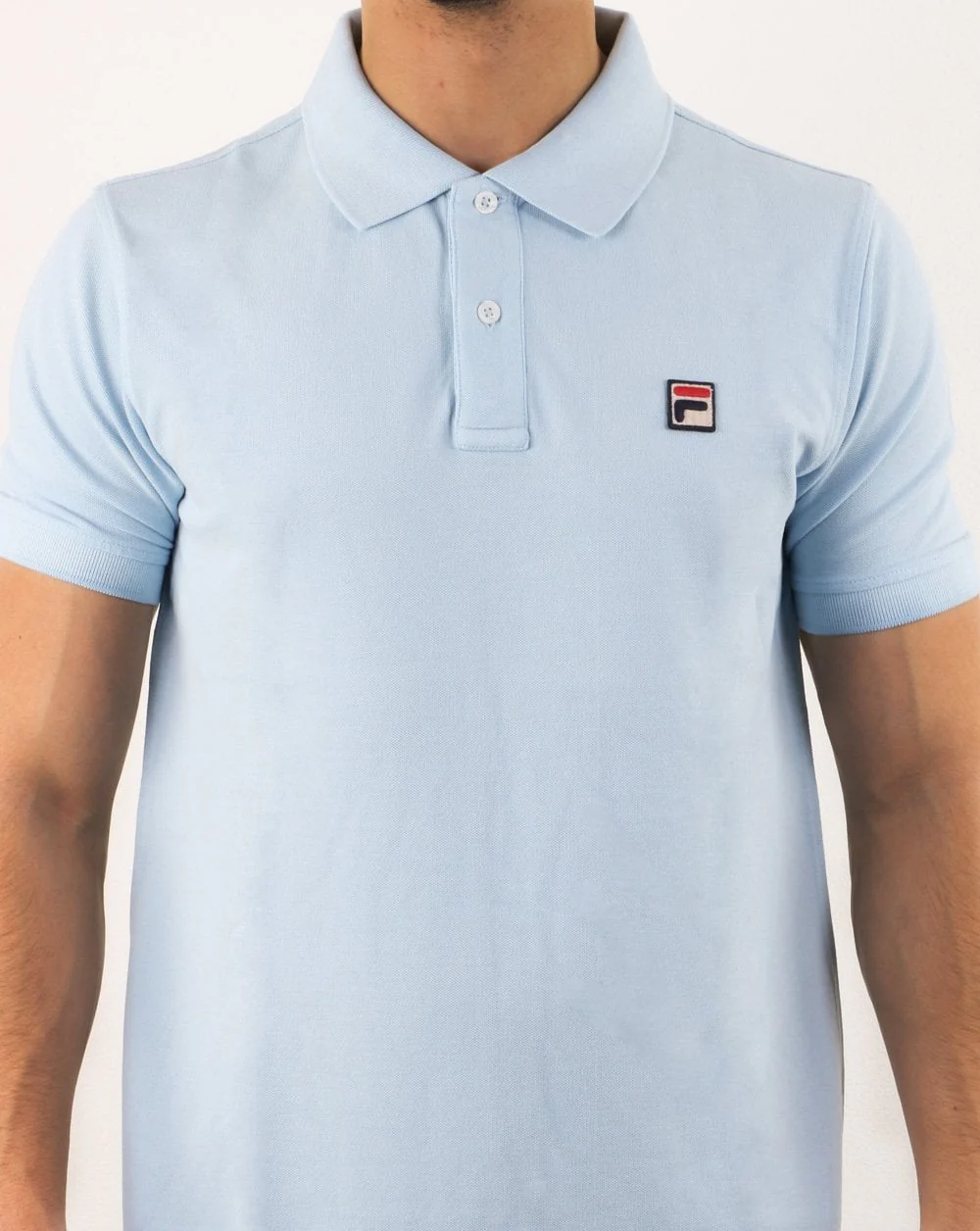Fila Vintage Dante Polo Shirt Soft Sky - Image 4