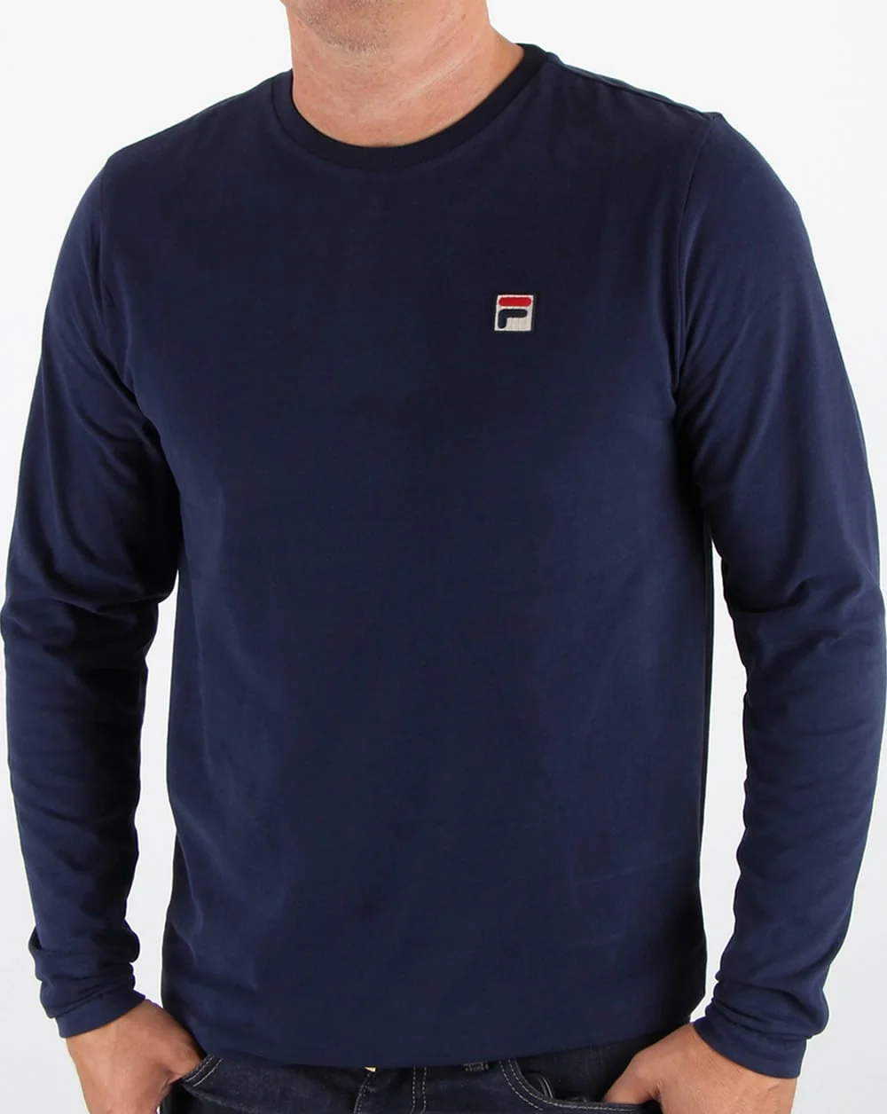 Fila Vintage Felice Long Sleeve T-shirt Navy - Image 2