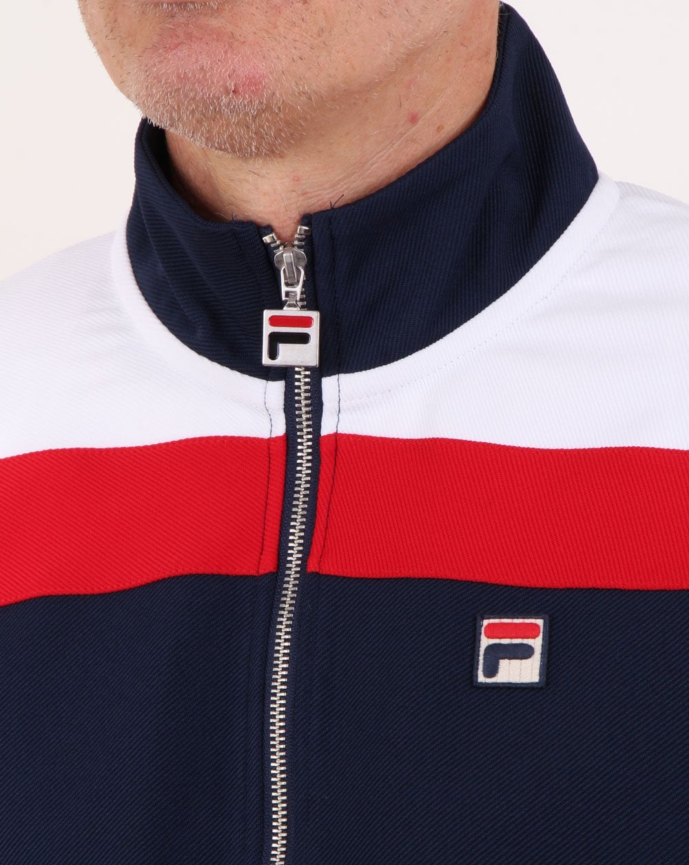 Fila Vintage fila Colours Track Top Navy/red/white - Image 2