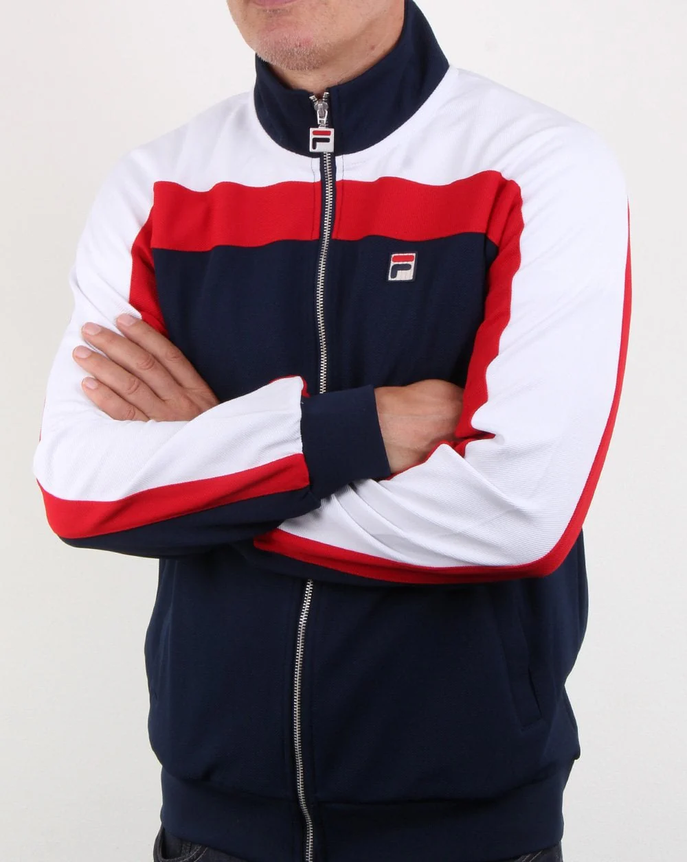 Fila Vintage fila Colours Track Top Navy/red/white - Image 4