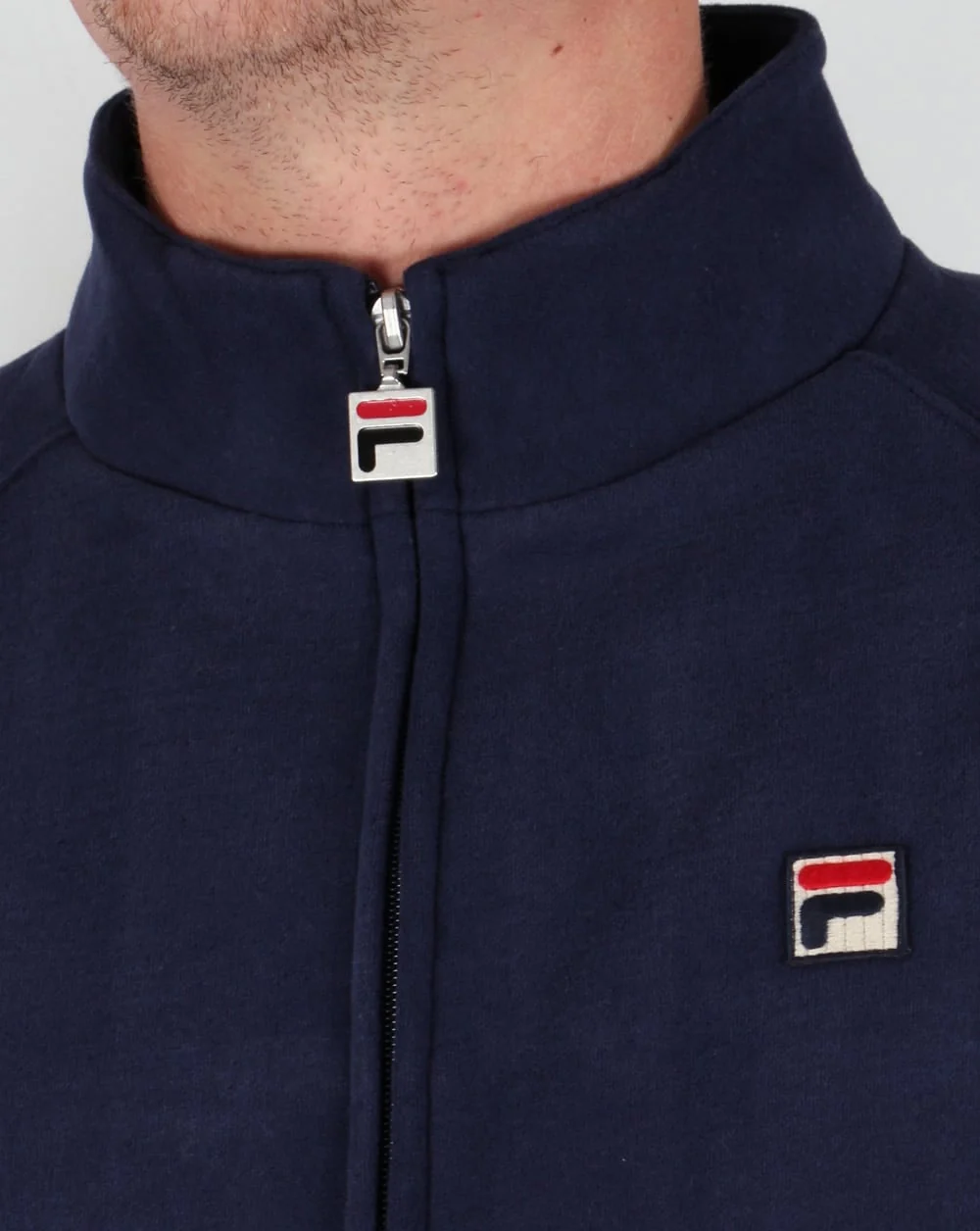 Fila Vintage Funnel Sweat Track top Navy - Image 2