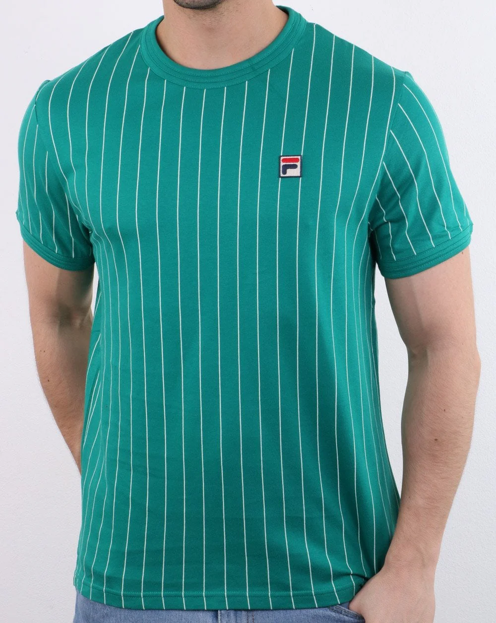 Fila Vintage Guilo T Shirt Green - Image 2