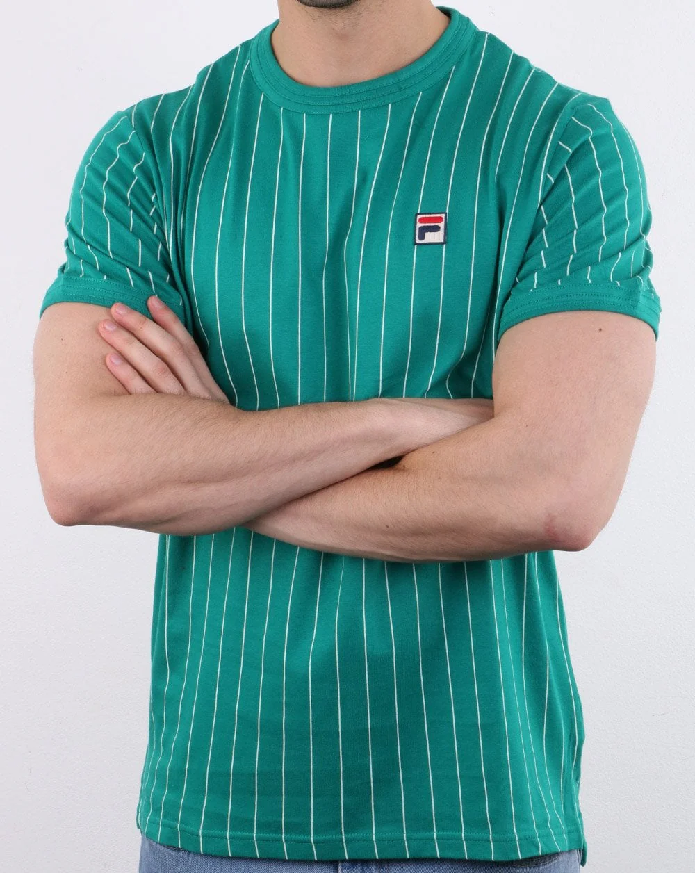 Fila Vintage Guilo T Shirt Green - Image 3