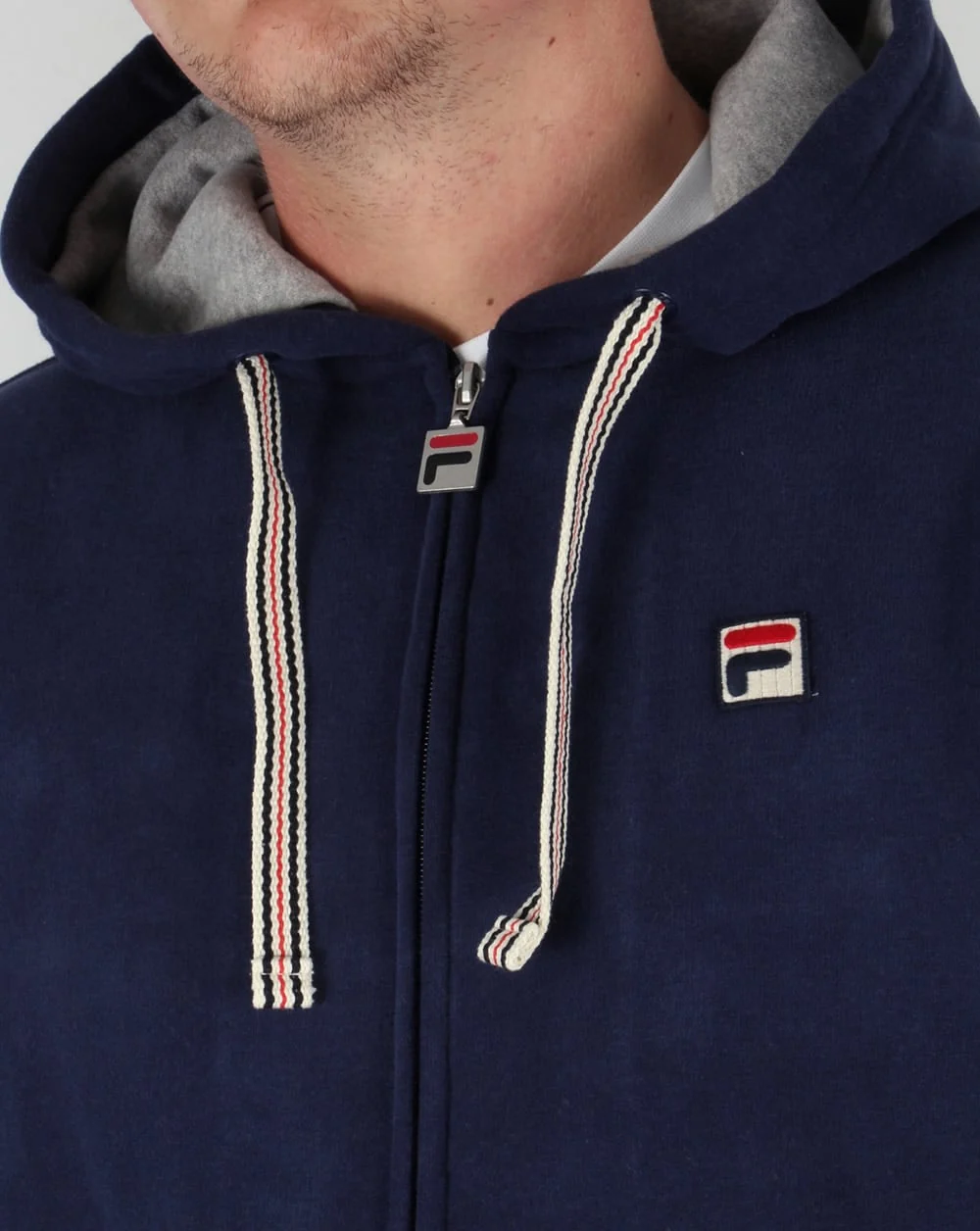 Fila Vintage Hoodie Navy - Image 2