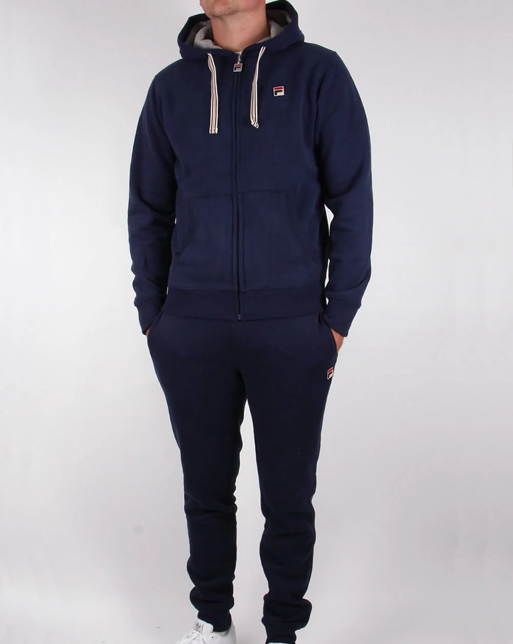 Fila Vintage Hoodie Navy - Image 4