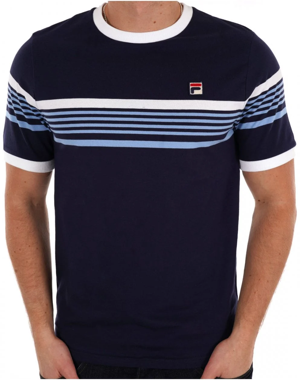 Fila Vintage James T Shirt Navy