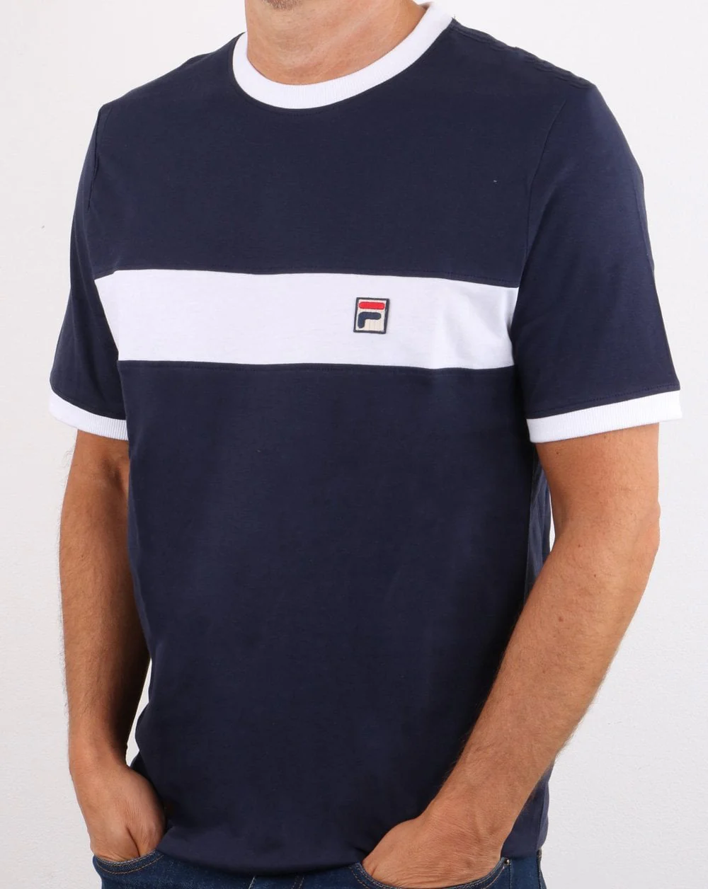Fila Vintage Joshua T Shirt Navy