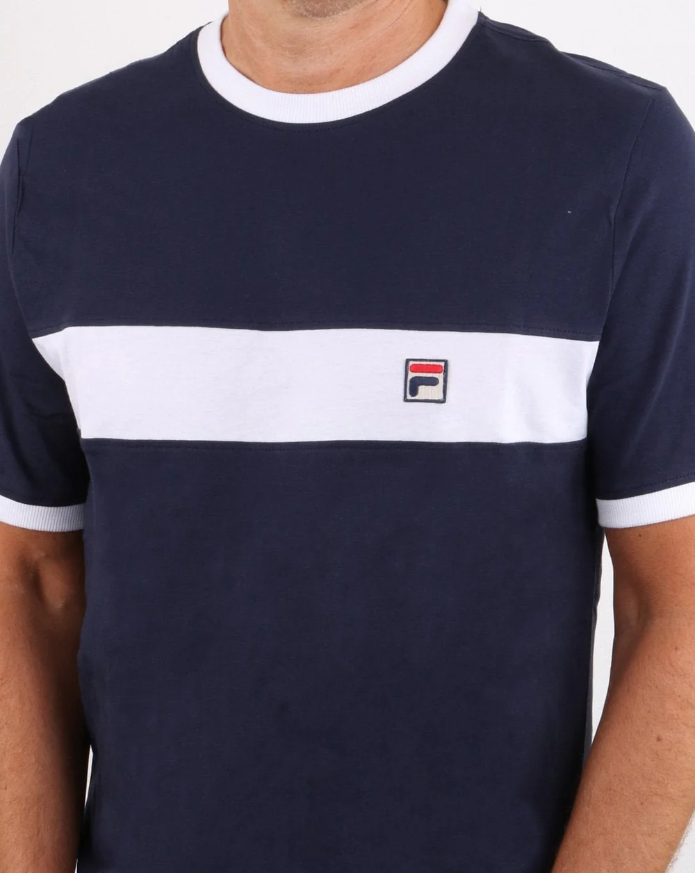Fila Vintage Joshua T Shirt Navy - Image 2