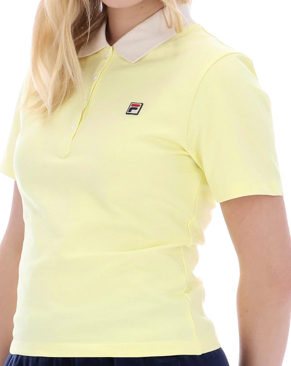 Fila Vintage Juno Fitted Polo Wax Yellow - Image 2