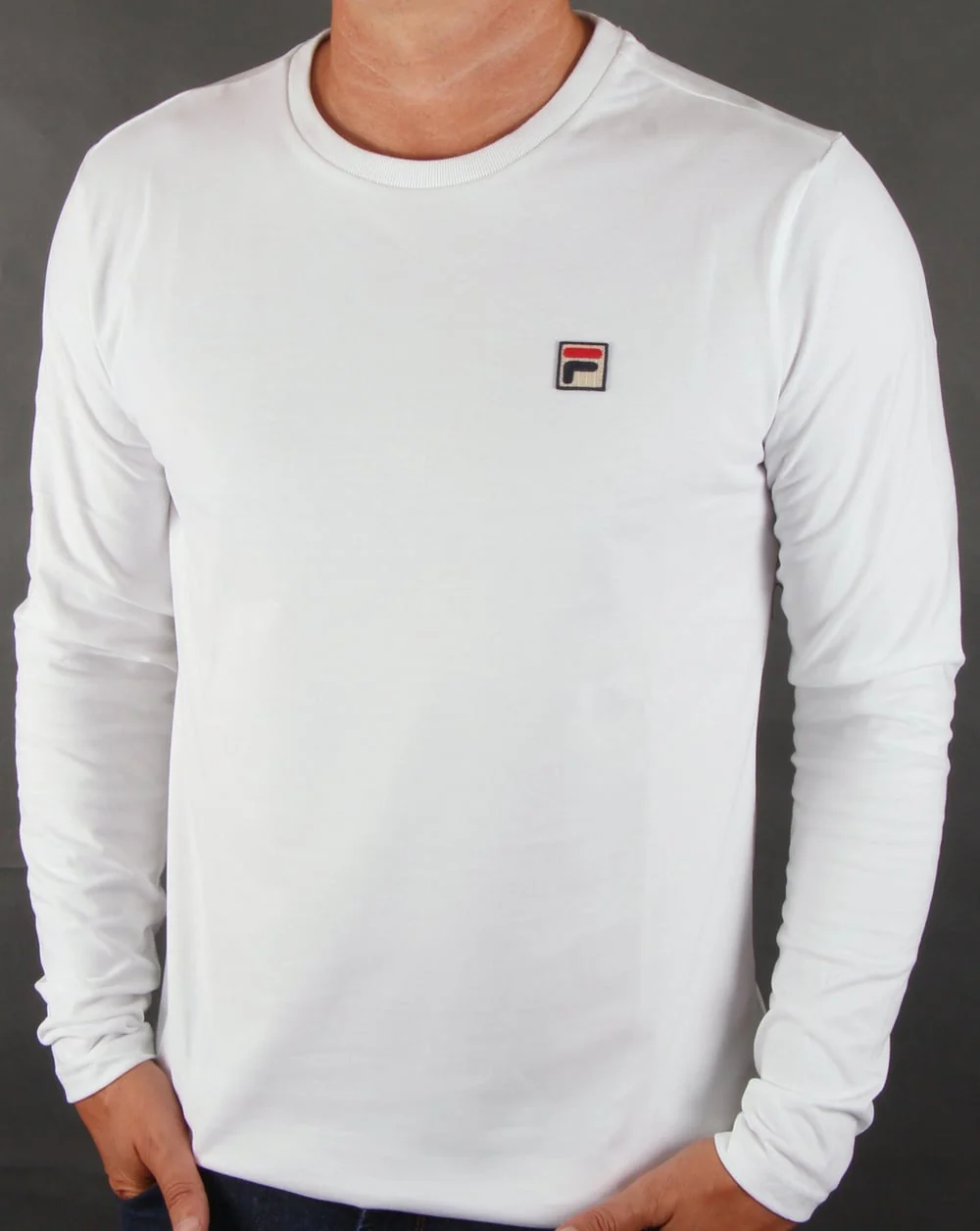 Fila Vintage Long Sleeve T-shirt White