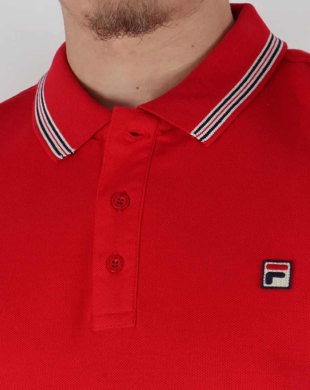 Fila Vintage Matcho 3 Polo Shirt Red - Image 2