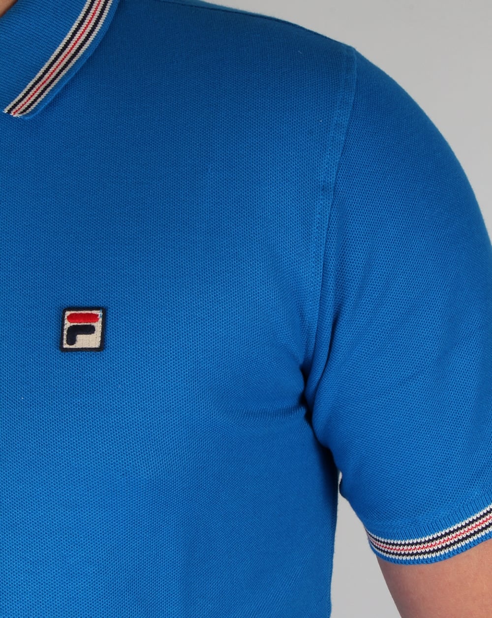 Fila Vintage Matcho 3 Polo Shirt Ski Blue - Image 3