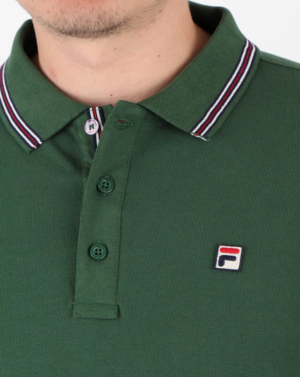 Fila Vintage Matcho 4 Polo Shirt Green - Image 2