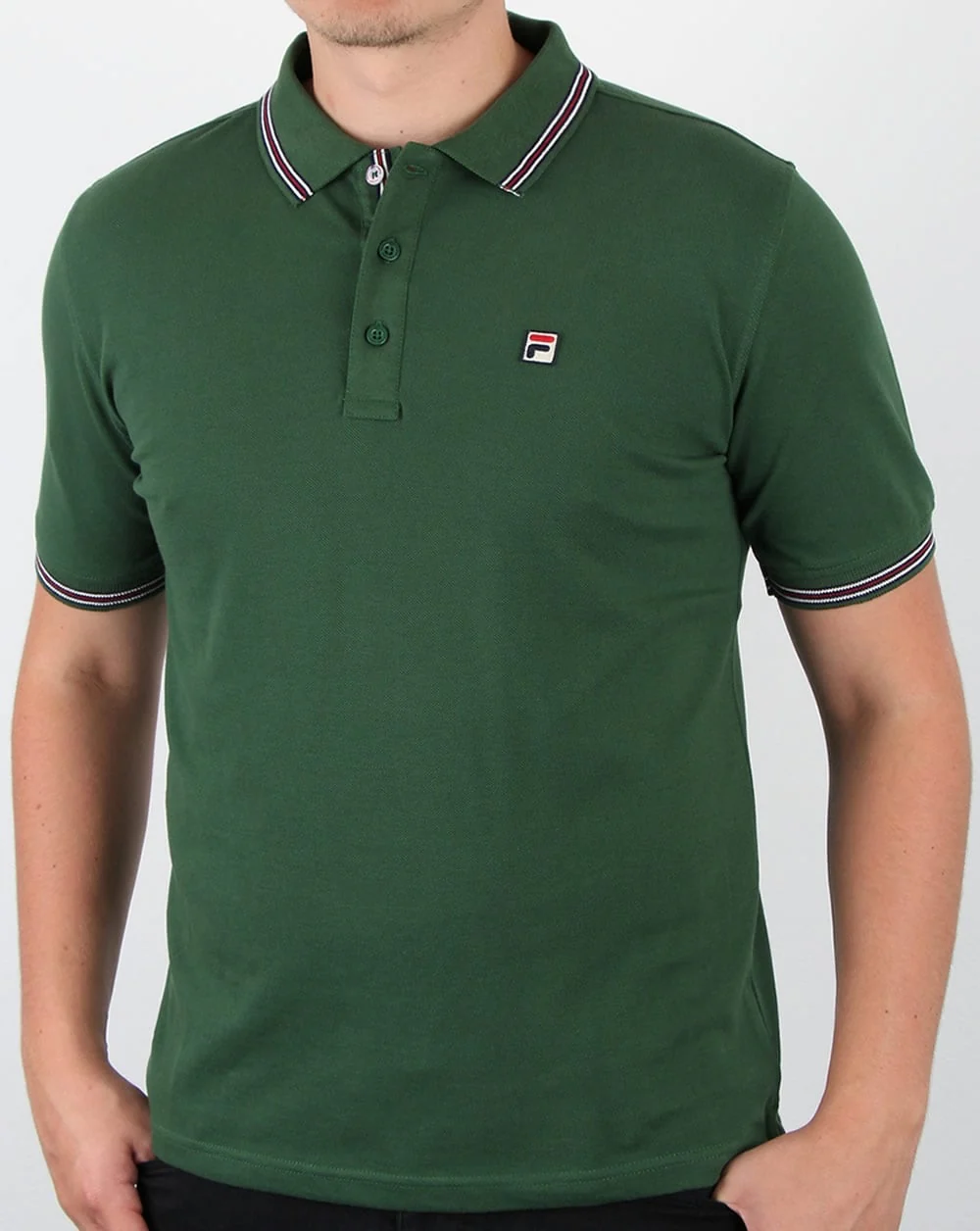 Fila Vintage Matcho 4 Polo Shirt Green - Image 3