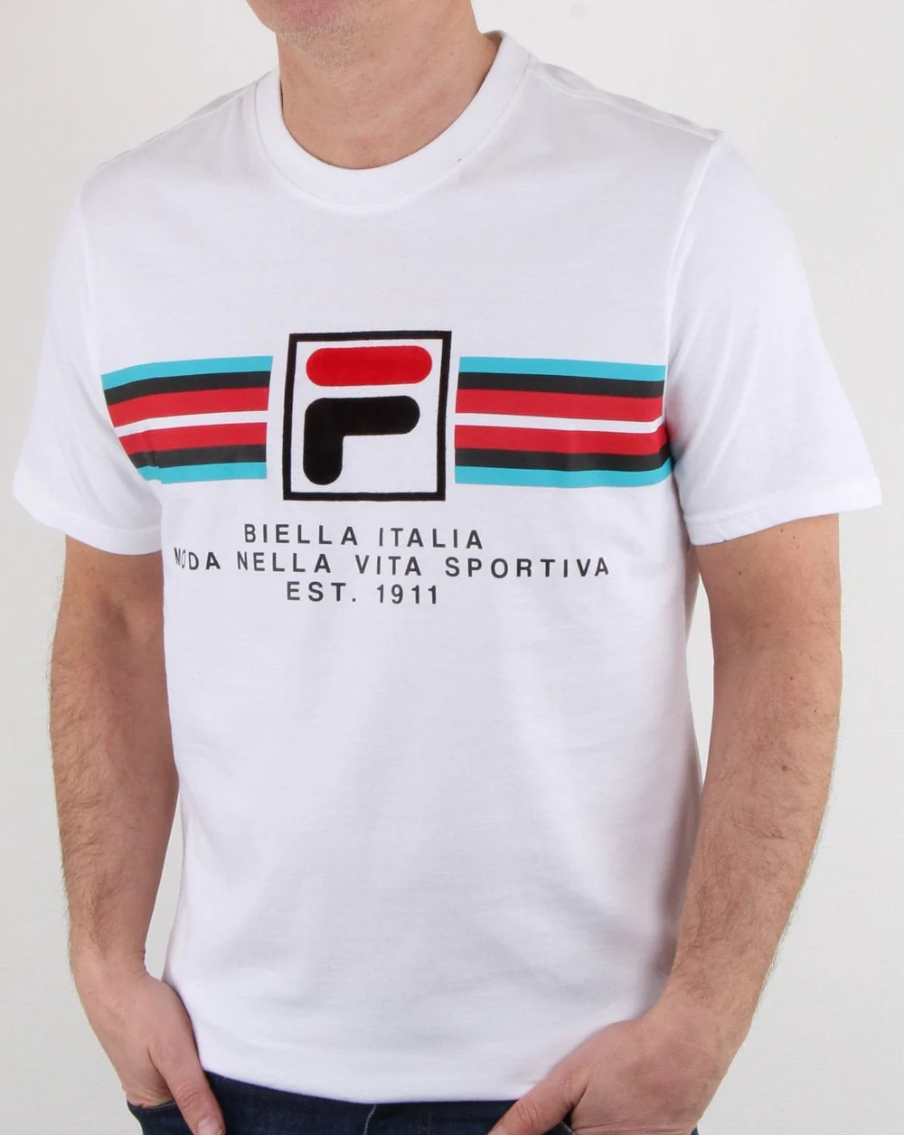 Fila Vintage Mercedes T Shirt White - Image 2