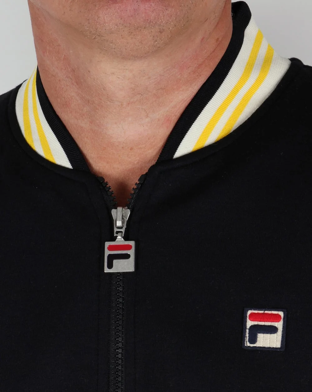 Fila Vintage Mk1 Settanta Track Top Black - Image 2