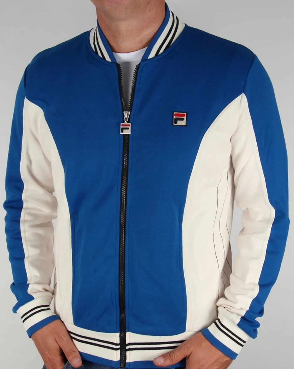 Fila Vintage Mk1 Settanta Track Top Royal Blue - Image 4