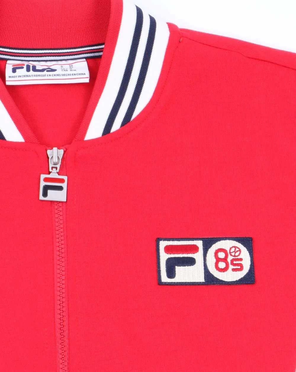 Fila Vintage Mk1 Settanta Twin Badge Track Top Red - Image 2