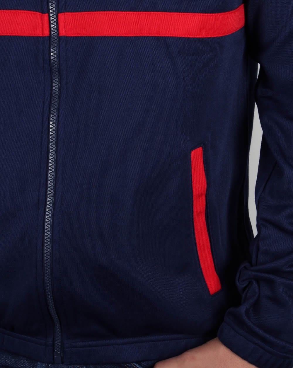 Fila Vintage Monte Track Top Navy/Red/Gardenia - Image 3