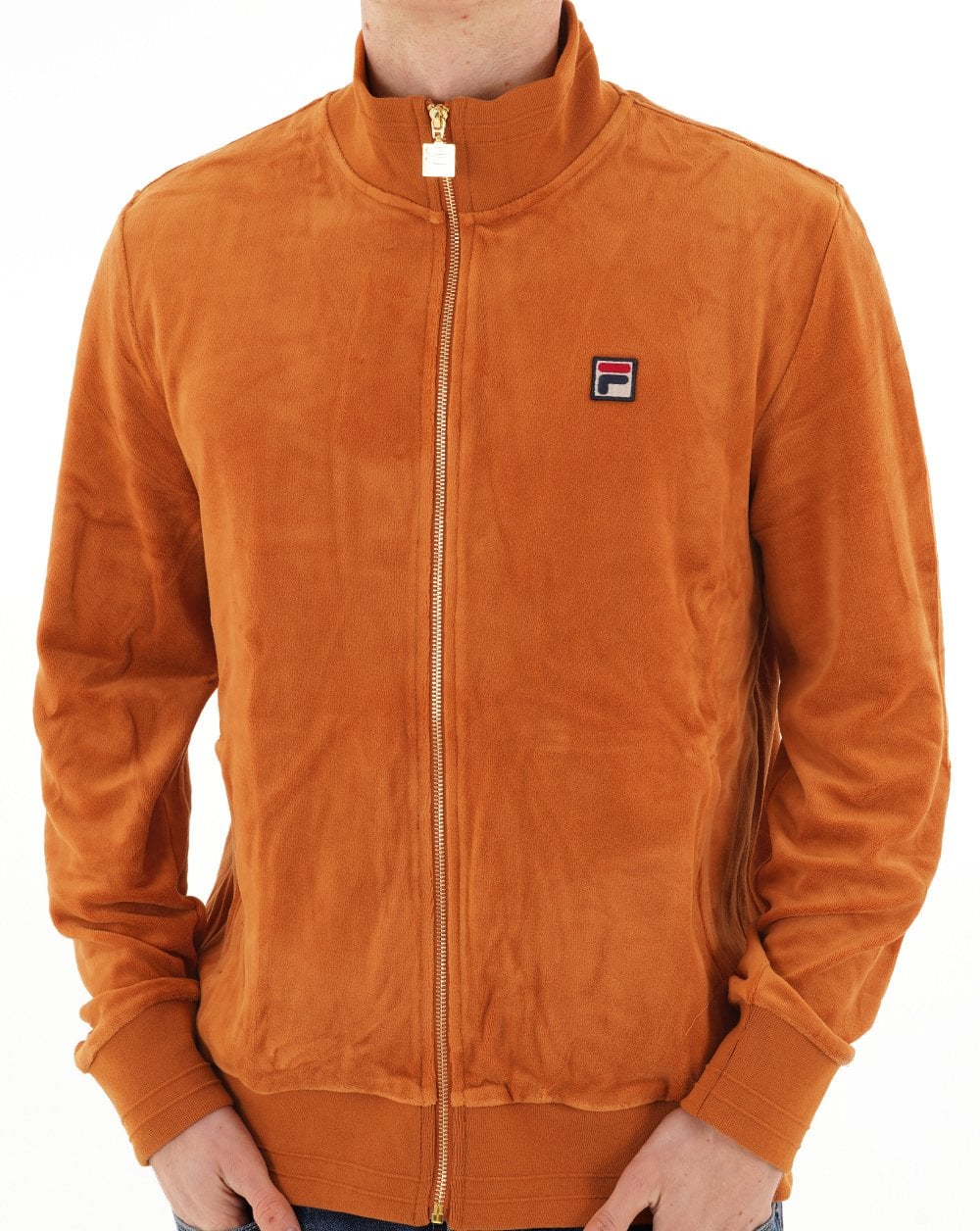 Fila Vintage Nero Velour Track Top Spice - Image 2