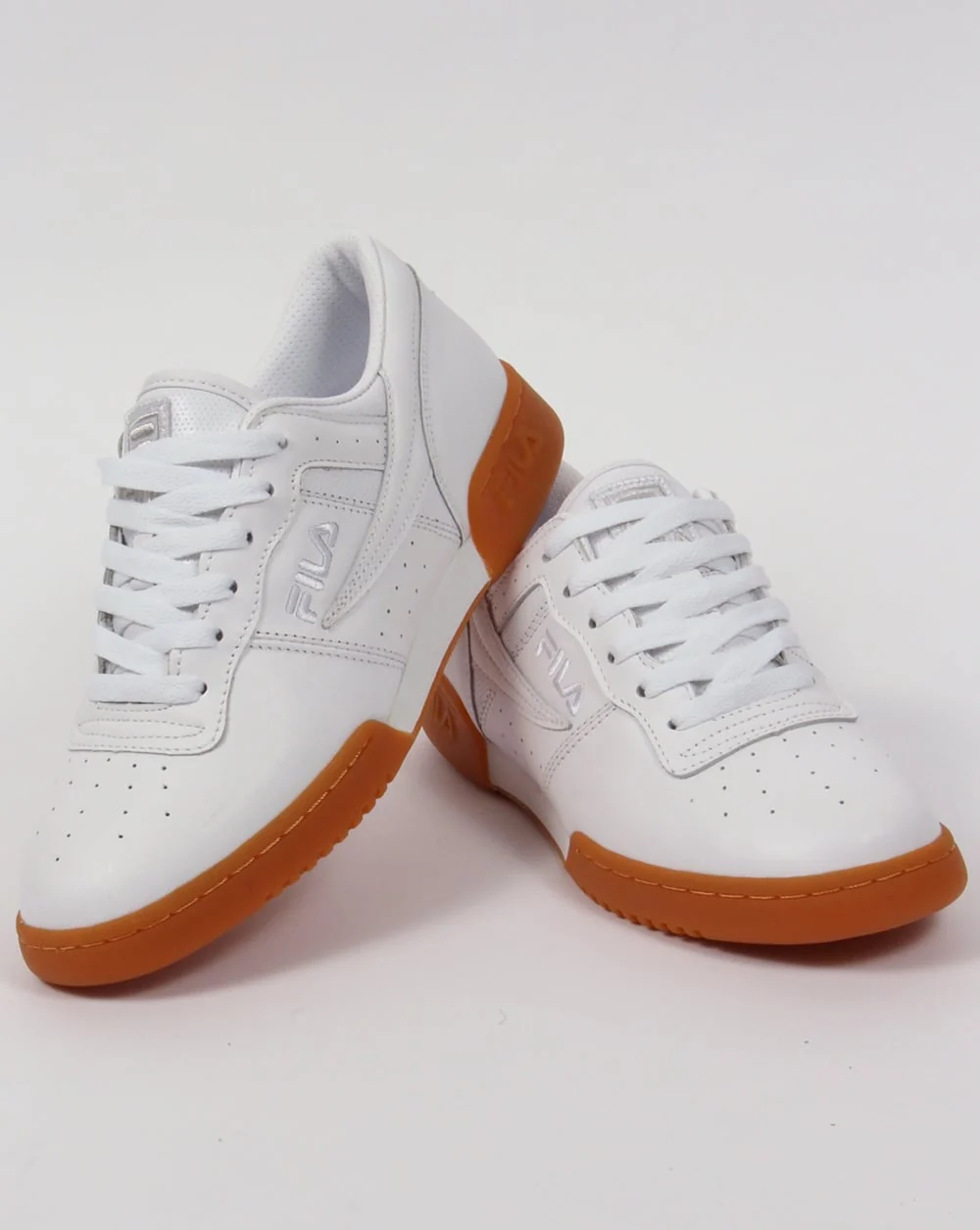 Fila Vintage Original Fitness Premium Trainers White/Gum - Image 3