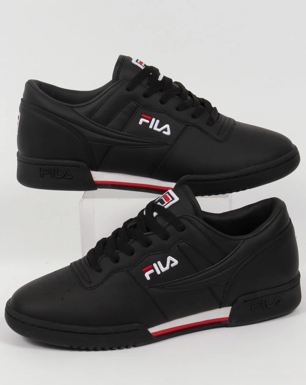 Fila Vintage Original Fitness Trainers Black/White/Red