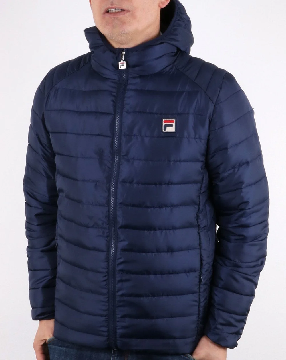 Fila Vintage Padded Puffer Jacket Navy - Image 2
