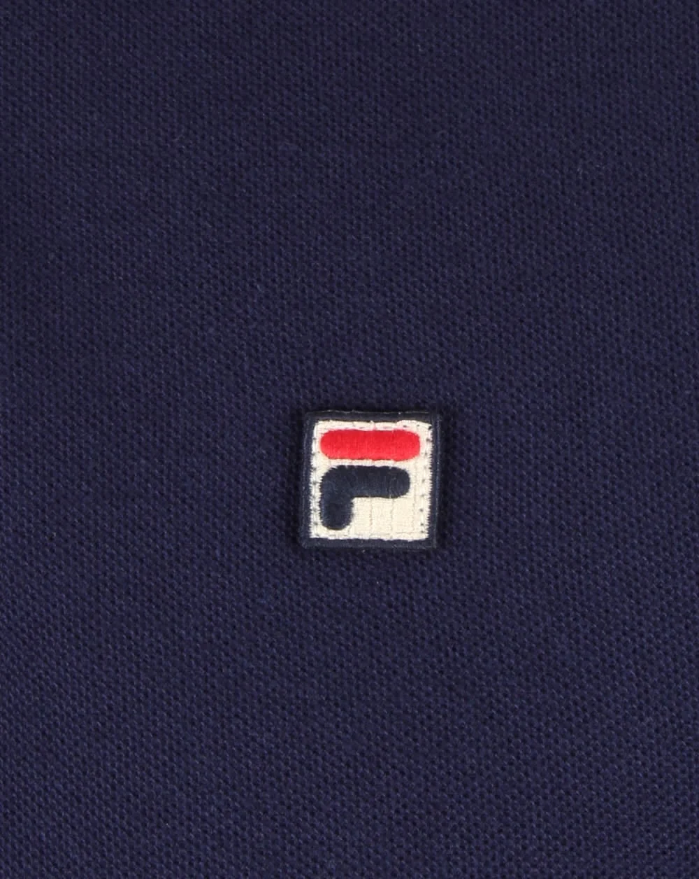 Fila Vintage Padola Long Sleeve Polo Shirt Navy - Image 3