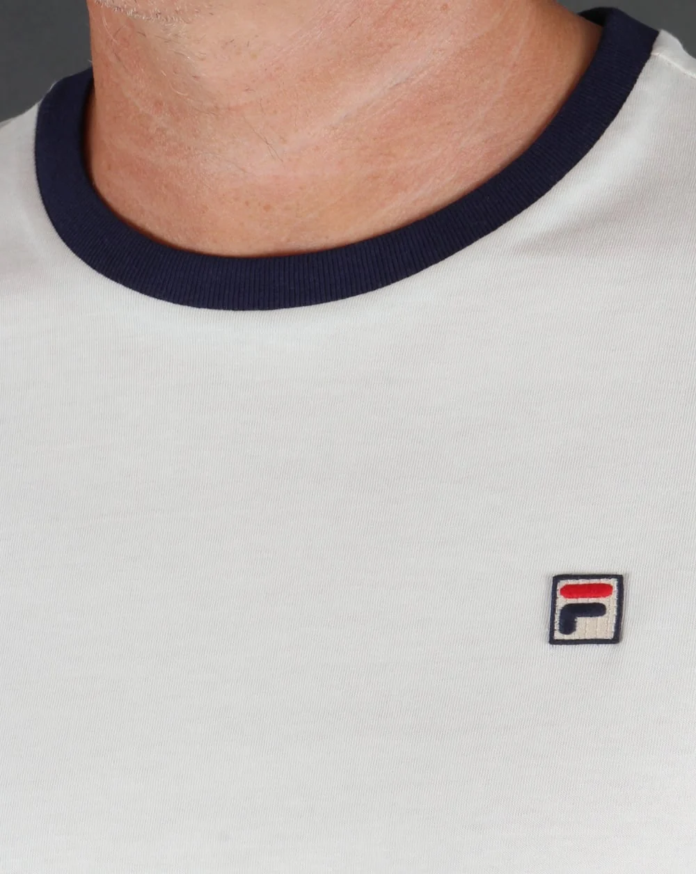 Fila Vintage Ringer T-shirt Gardenia - Image 2