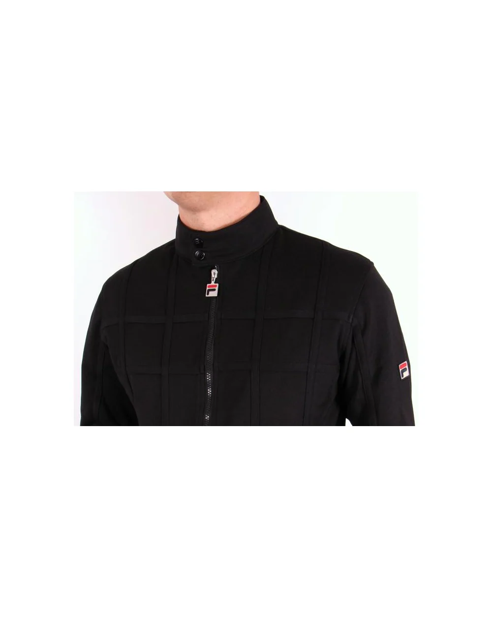 Fila Vintage Saturn 2 Track Top Black - Image 3