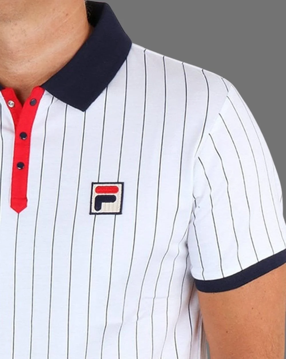 Fila Vintage Settanta Polo Shirt White - Image 2
