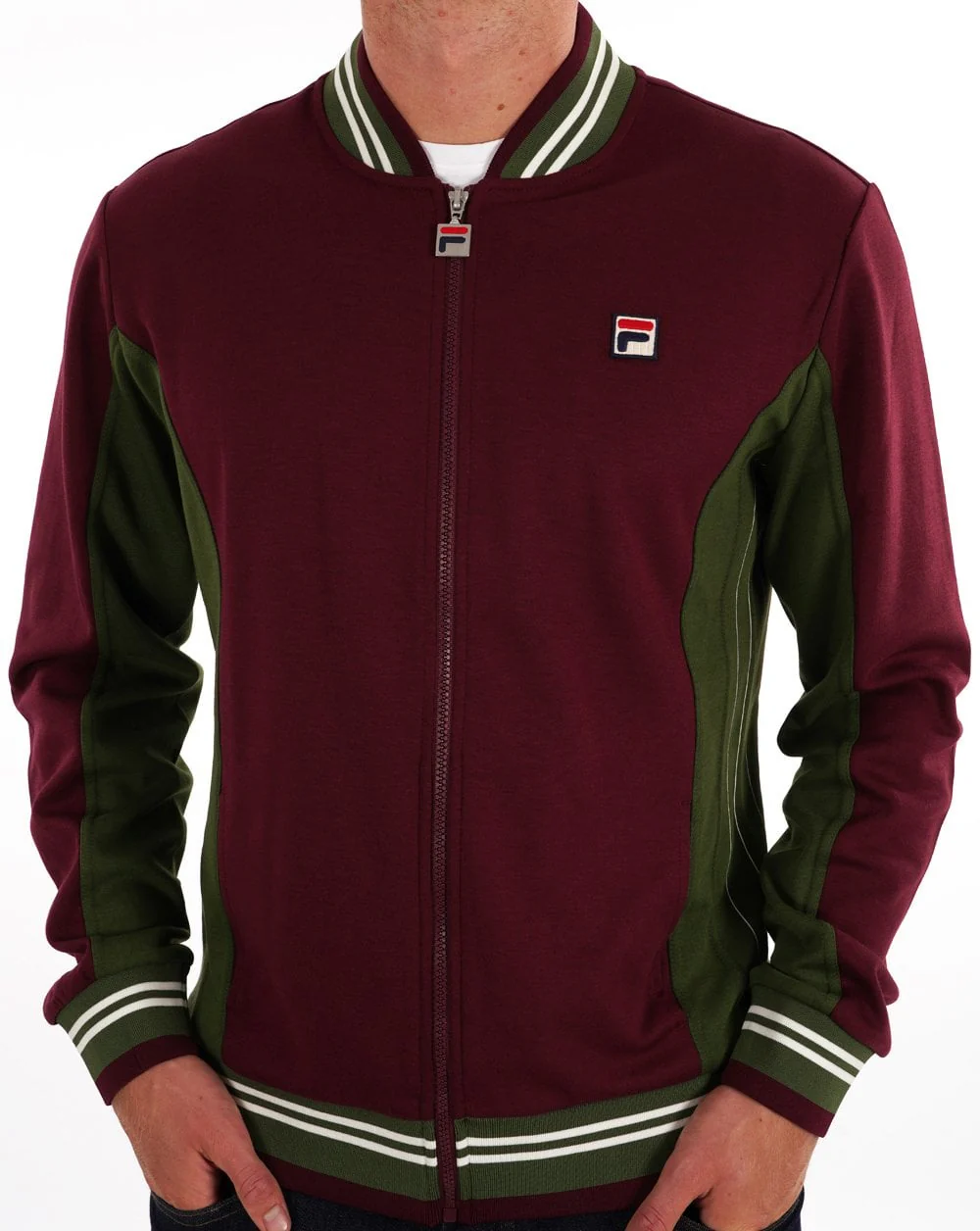 Fila Vintage Settanta Track Pants Wine - Image 5