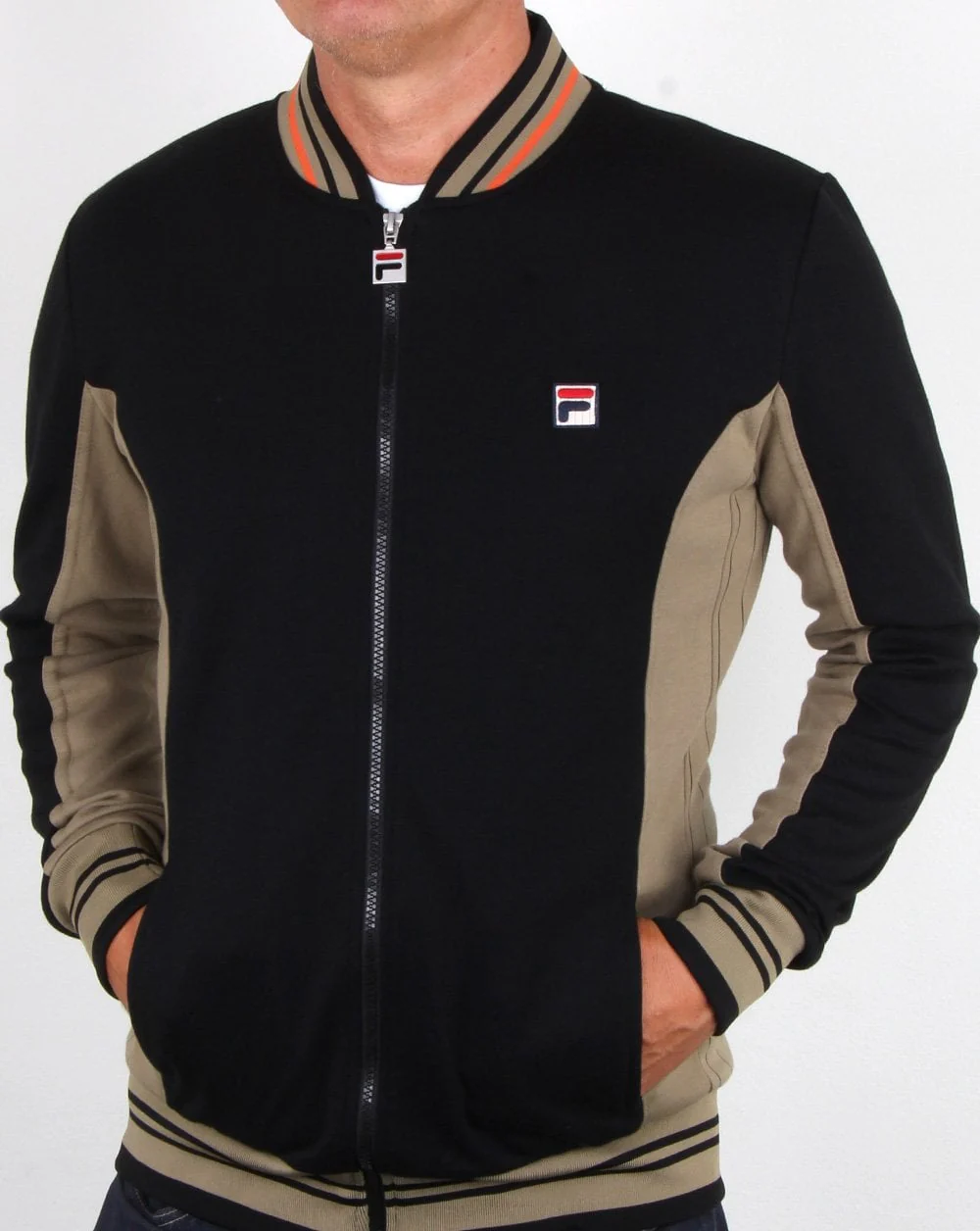 Fila Vintage Settanta Track Top Black/drygrass - Image 3