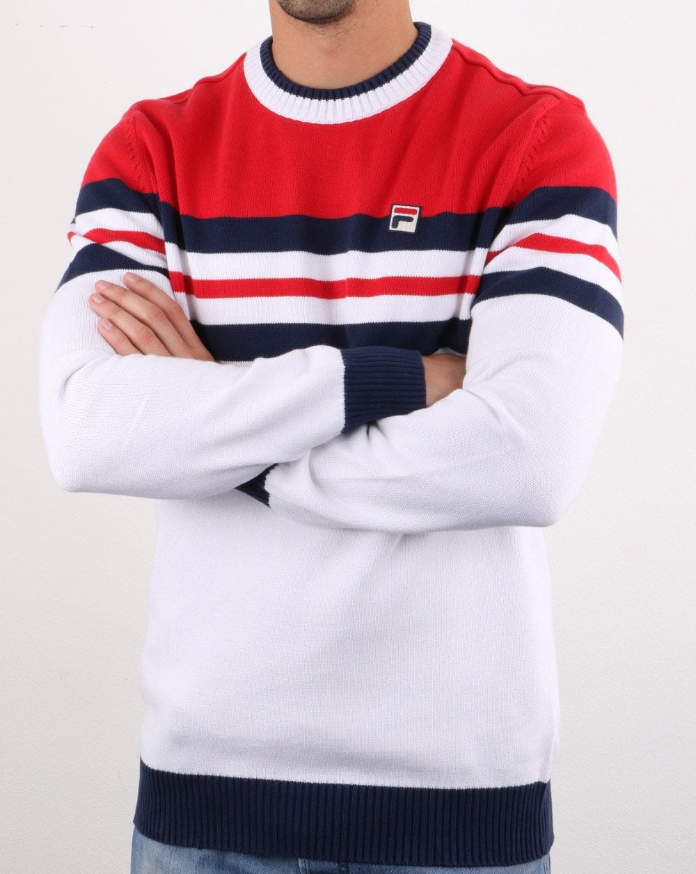 Fila Vintage Siro Jumper White/red/navy - Image 3