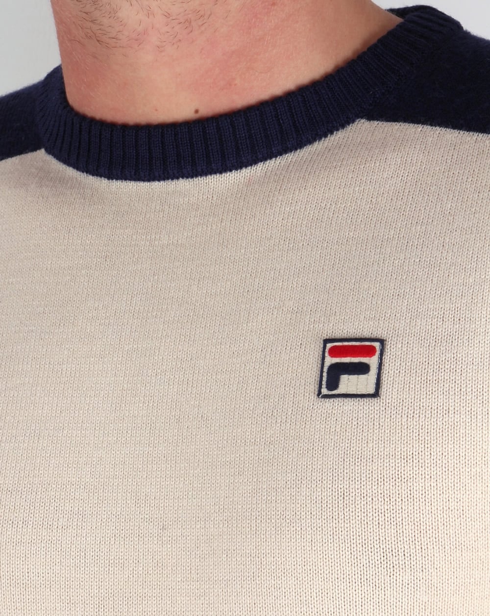 Fila Vintage Ski Knit Jumper Gardenia - Image 2