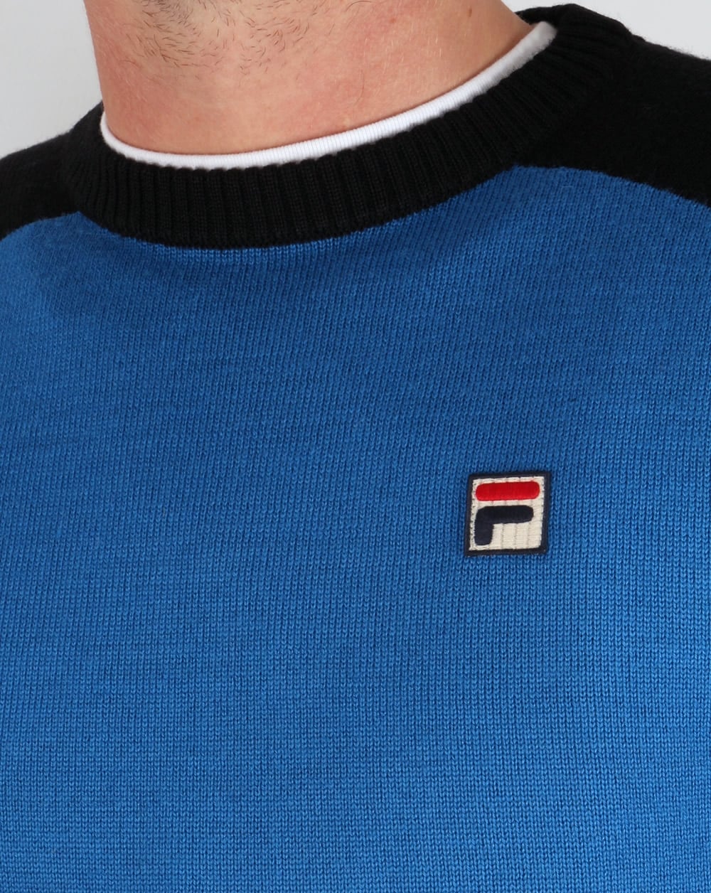 Fila Vintage ski knit Jumper Ski Blue - Image 2