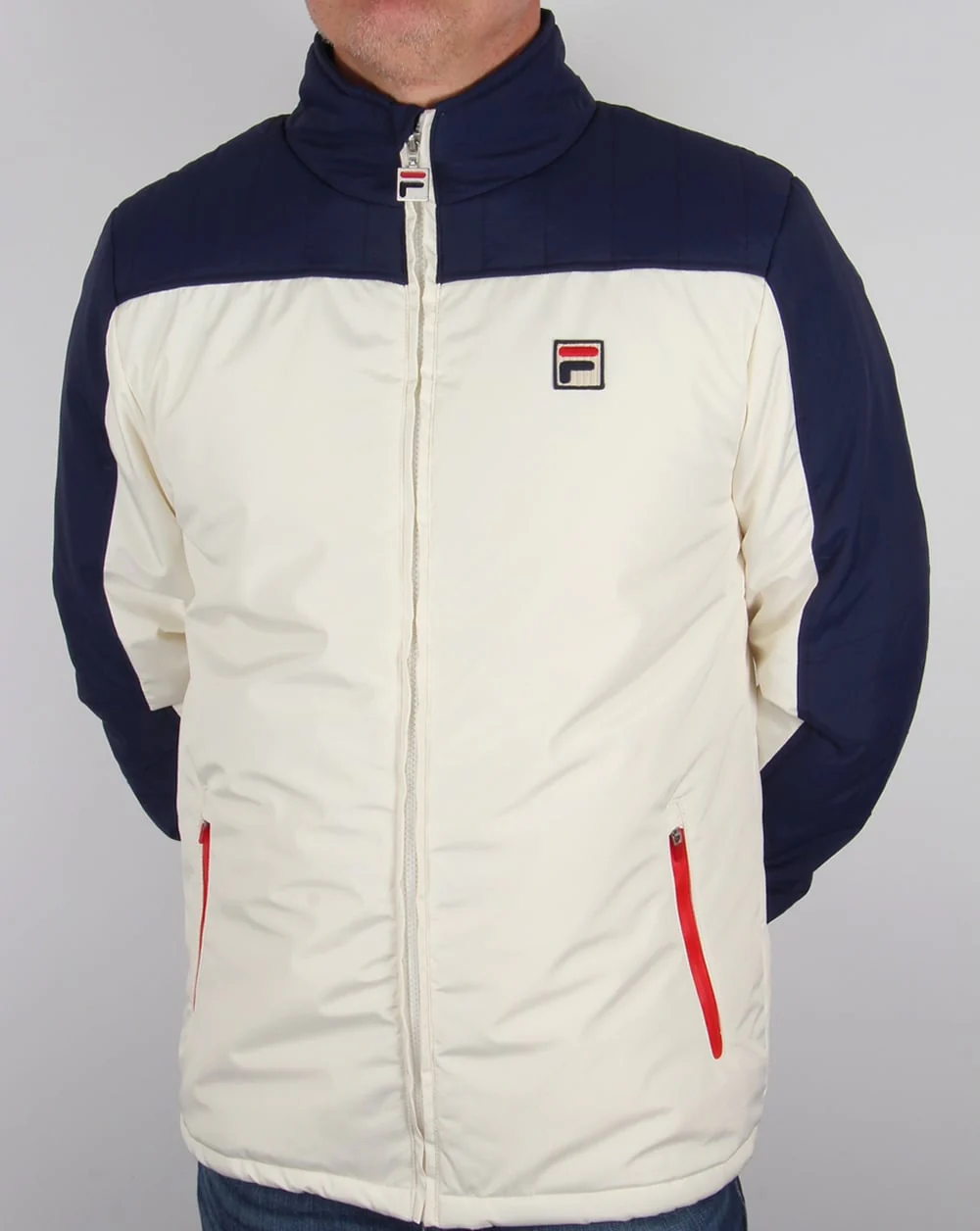 Fila Vintage Stenmark Ski Jacket Gardenia/Navy