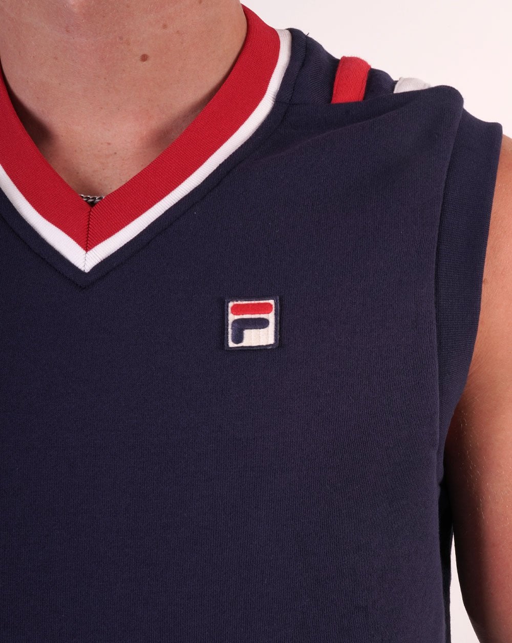 Fila Vintage Tank Sweat Vest Navy - Image 2