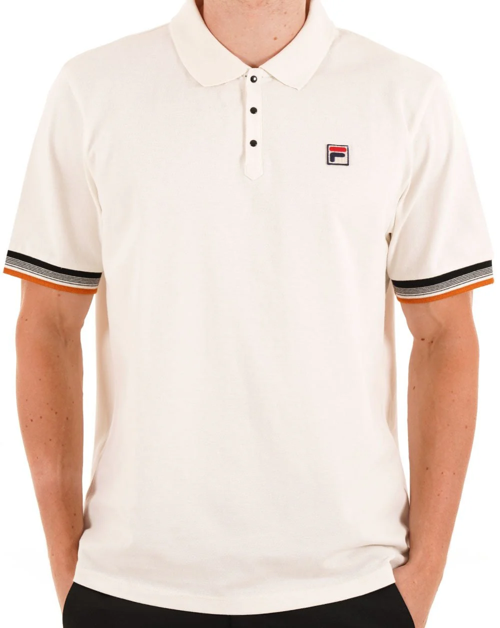 Fila Vintage Zev Polo Shirt Gardenia